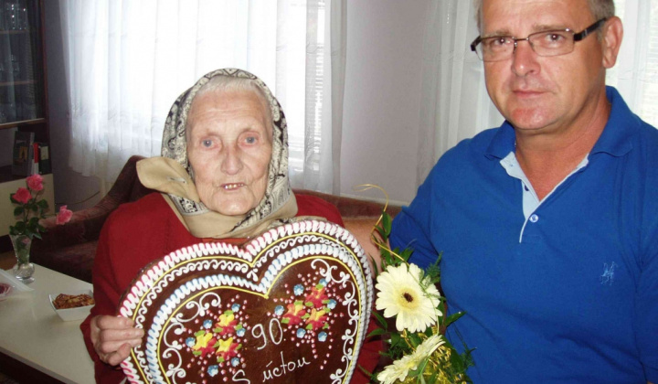 90 - ročné životné jubileum pani Anny Mačejovej
