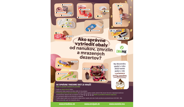 Ako správne vytriediť obaly od nanukov a zmrzliny?
