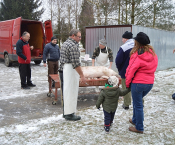 Obecná zabíjačka a klobasiáda 09.01.2016