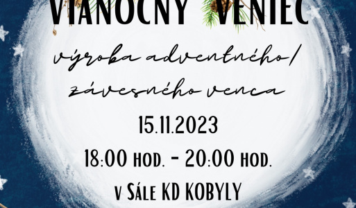 WORKSHOP Vianočný veniec