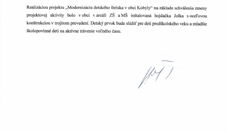 Modernizácia detského ihriska 2023