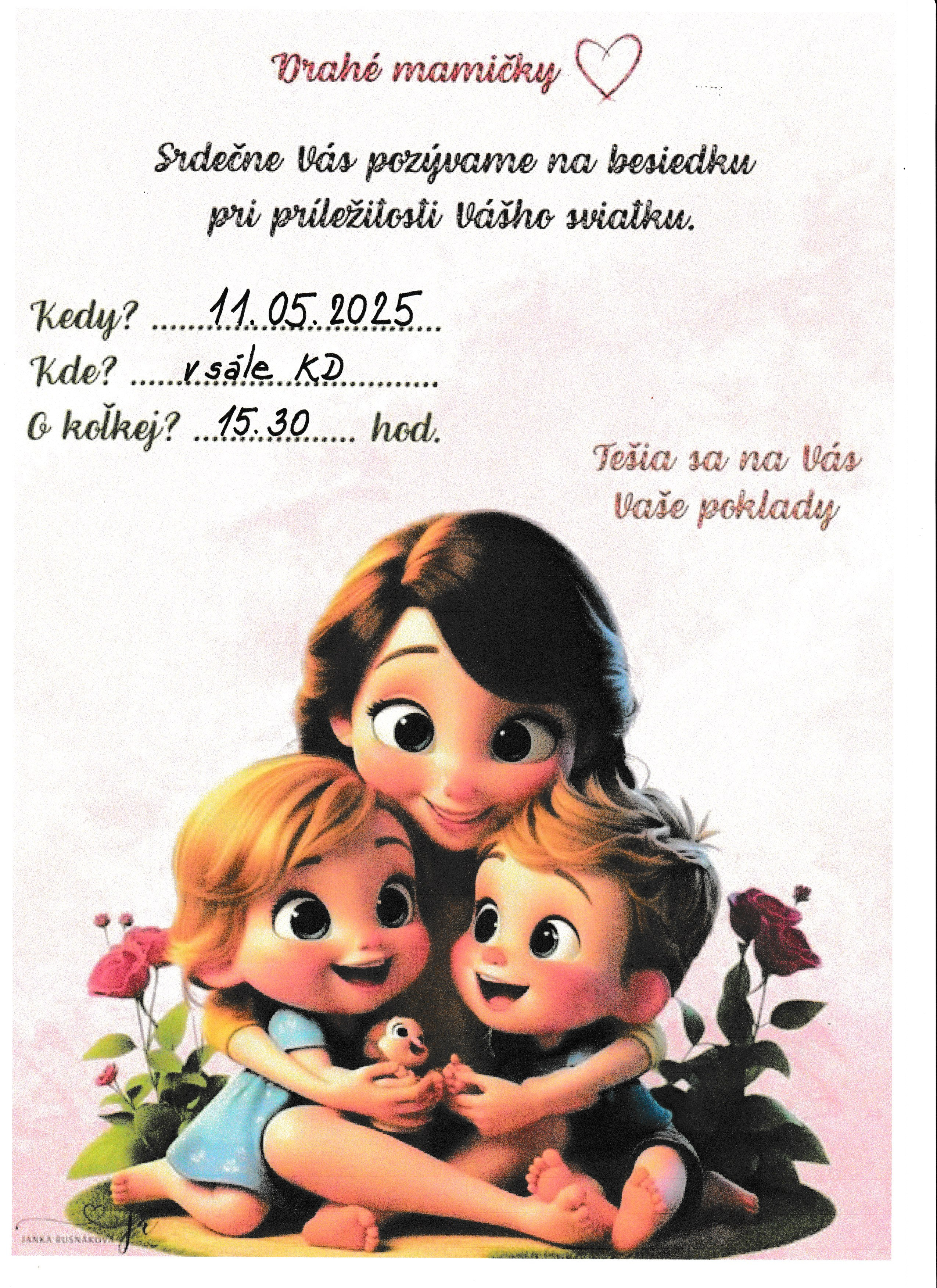 Deň matiek 2025 - plagát