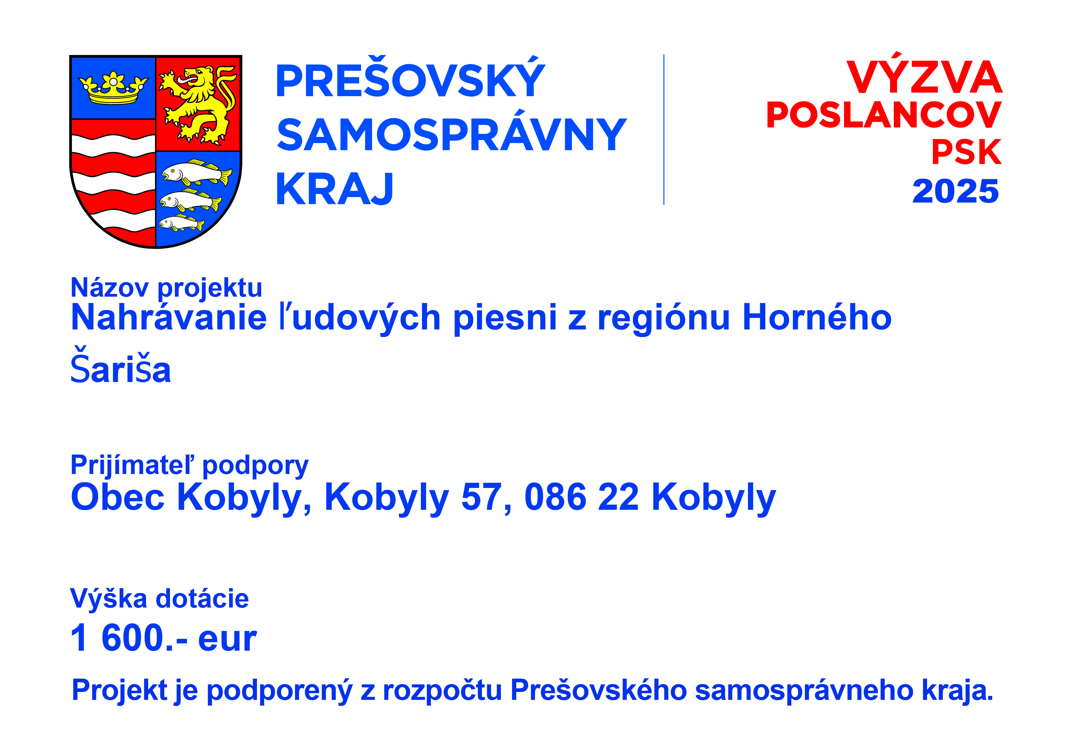 Výzva poslancov PSK 2025