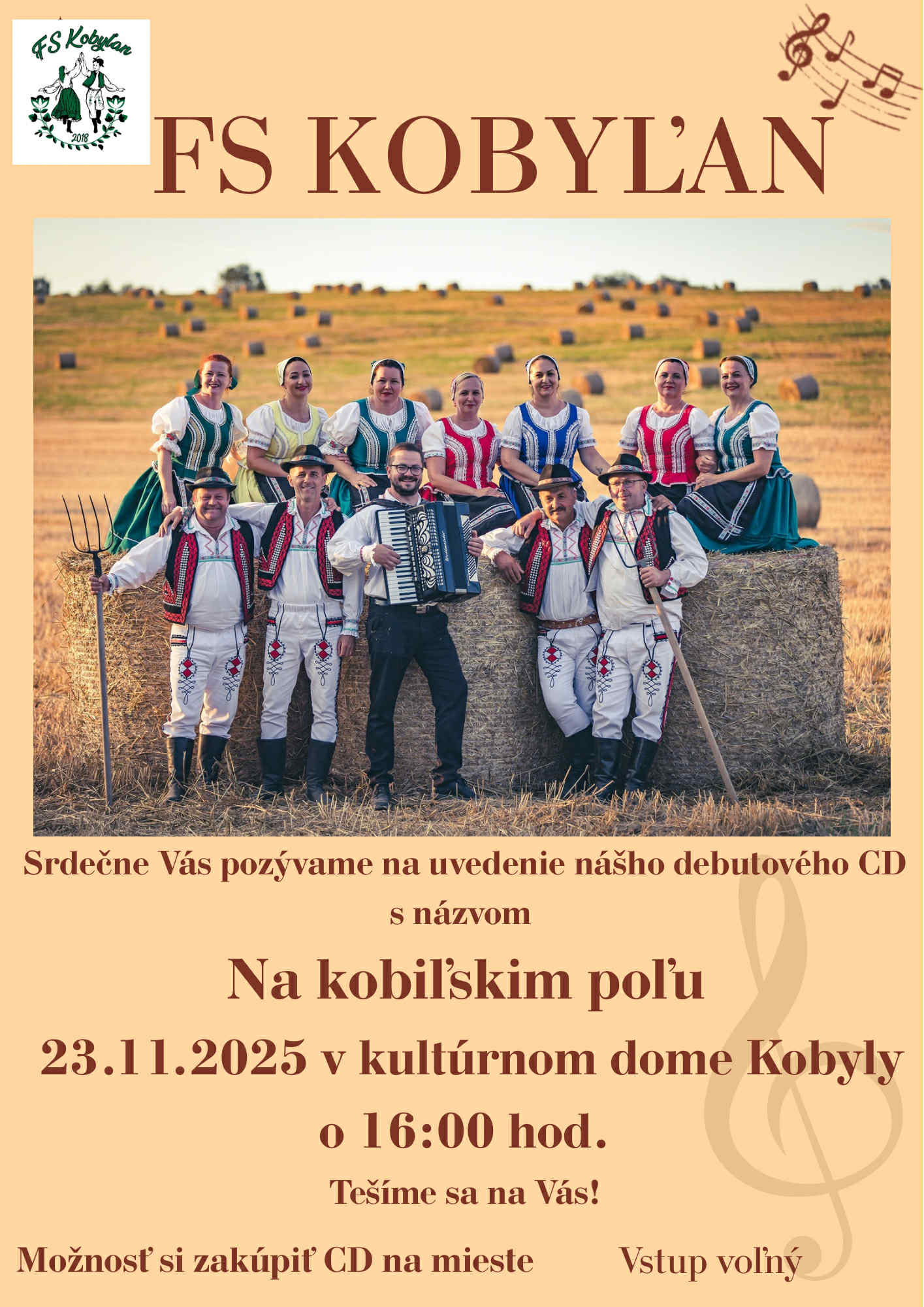 Plagát pozvánka FS Kobyľan