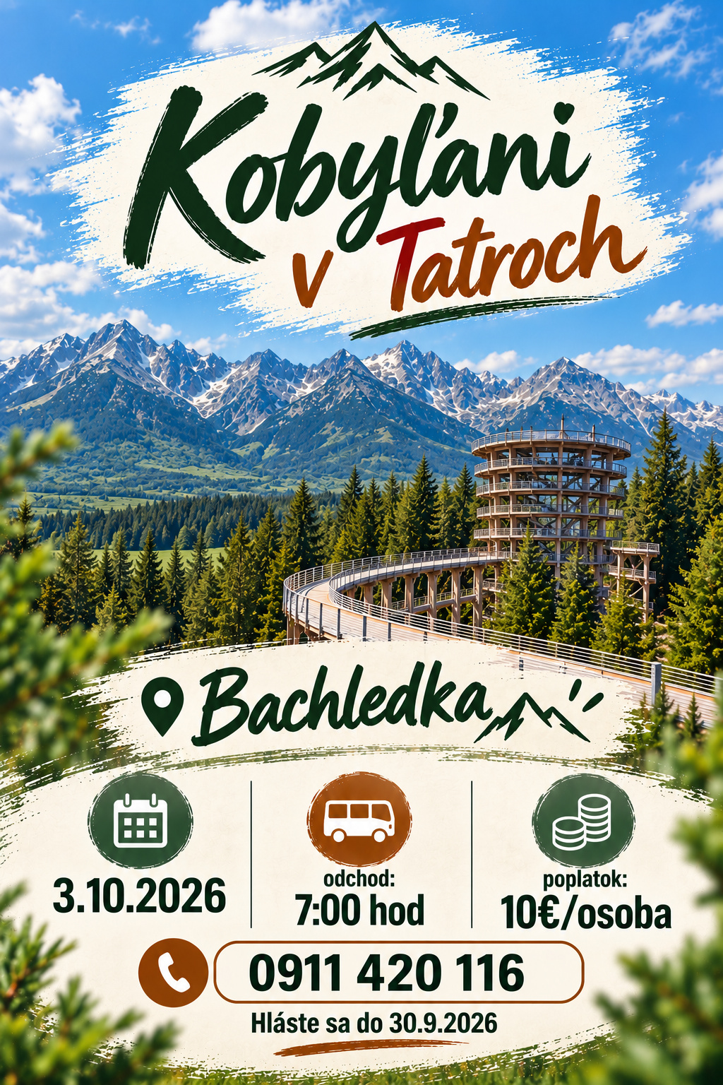 Kobyľaňi v Tatroch 2026 plagát