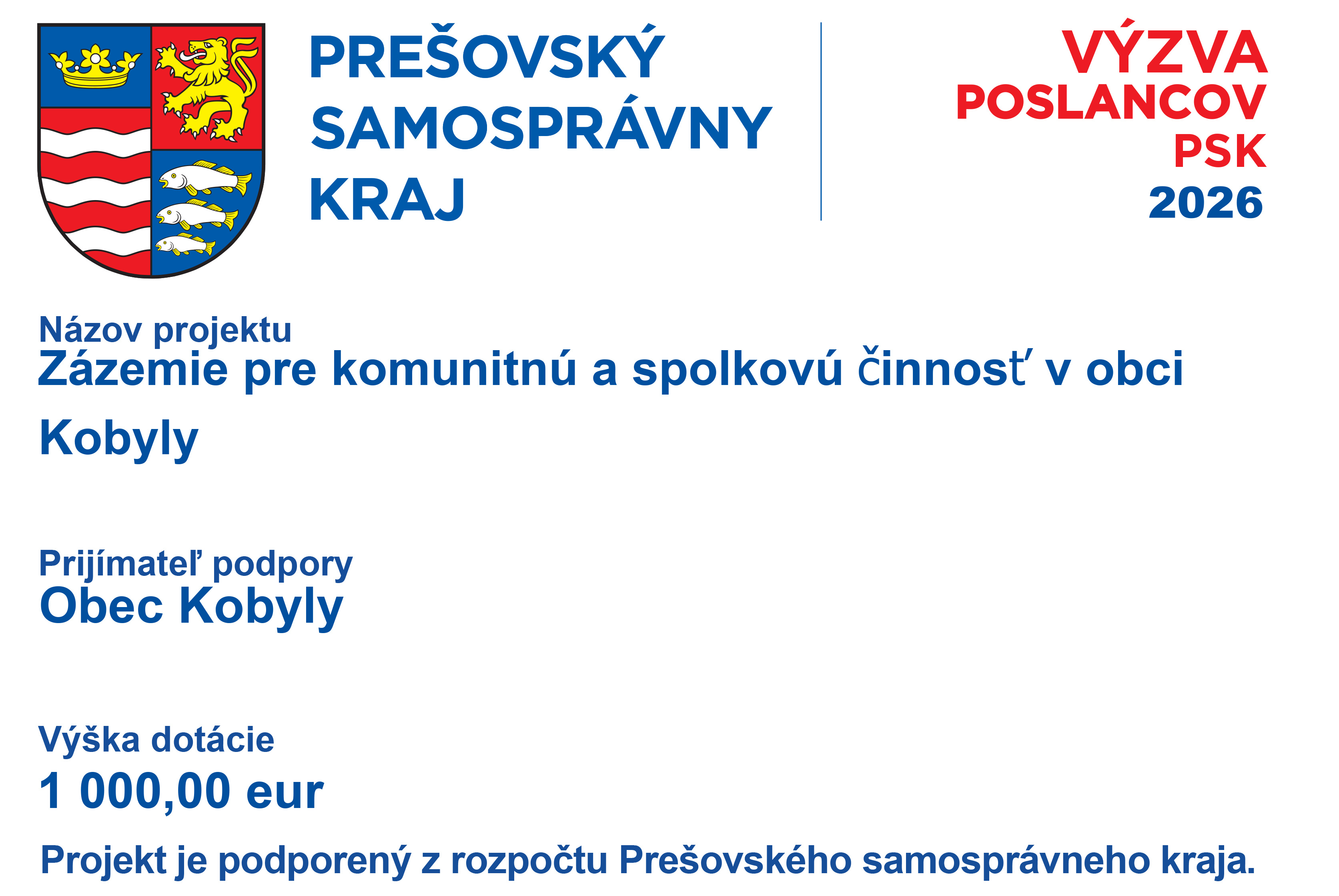 Výzva poslancov PSK 2026