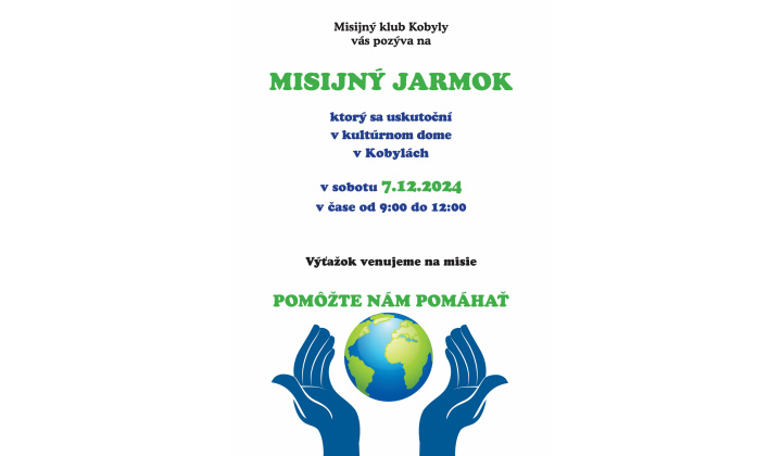 Pozvánka na MISIJNÝ JARMOK 2023