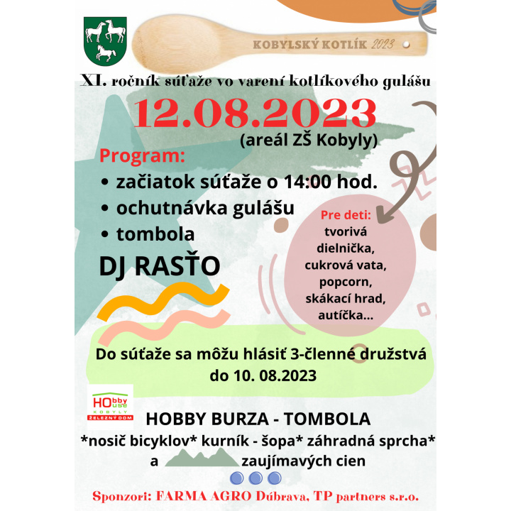 XI. ročník súťaže vo varení kotlíkového guľášu - AKTUALIZÁCIA
